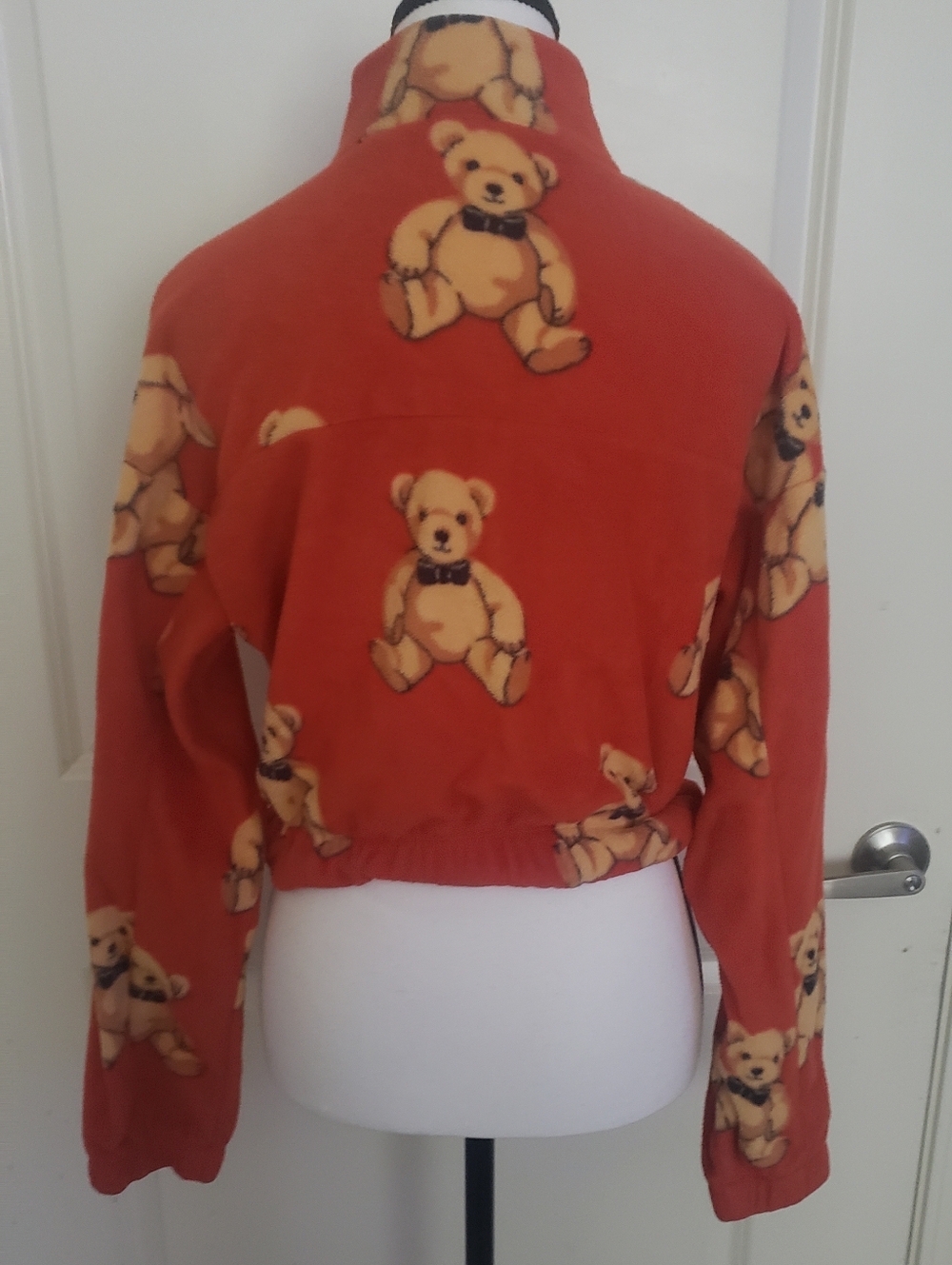 Forever 21 Cropped Long Sleeve Teddy Bear Quarter Zip - Picture 2 of 3